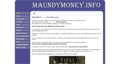 Desktop Screenshot of maundymoney.info