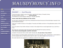 Tablet Screenshot of maundymoney.info